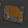 Heavy Duty Concrete Road Barrier With Orange Warning Section And Handles For Construction Zones