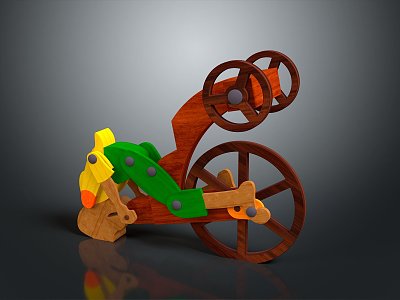 toy wooden toy bicycle model