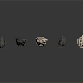Ornate Chess Pieces Collection With Silver And Black Metal Designs On White Background