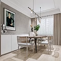 Modern Living Dining Room Interior With Sofa Coffee Table Round Mirror And Bookshelf