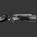 Stylish Modern Motorcycle With Black Leather Seat Silver Alloy Wheels Pink Accents And Reflective Surface
