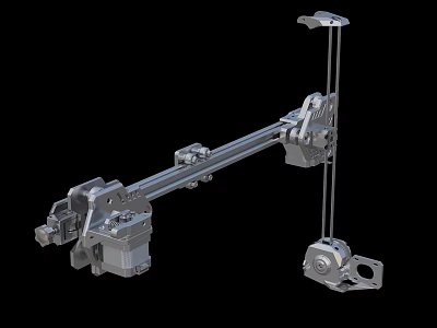 Industrial Mechanical Equipment With Durable Metal Structure And Precision Connecting Components For Industrial Use 3d model