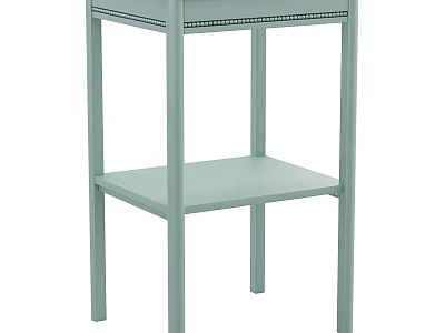 Light Green Modern Console Table With Drawer And Open Shelf For Entryway 3d model
