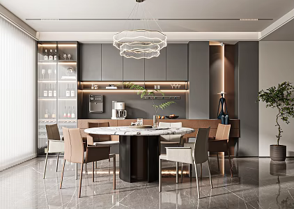 Modern Italian Restaurant 3d model