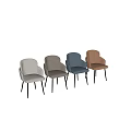 Modern Stylish Accent Chair with Light Gray Upholstery Armrest Black Metal Legs and Multiple Colors