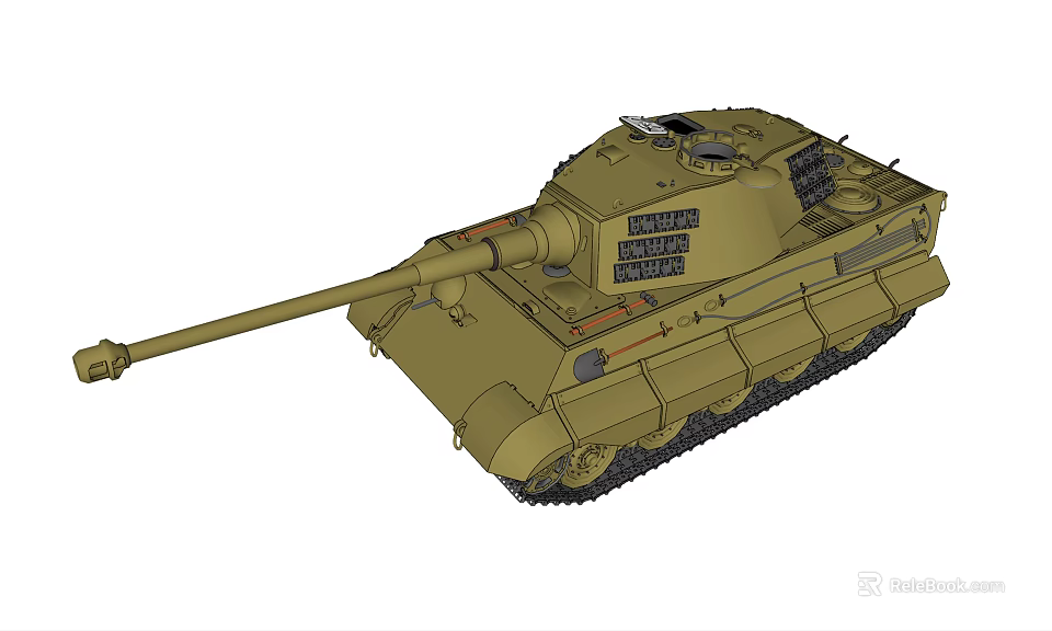 Realistic 3D Rendering Of Military Tank Model 3d model