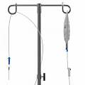 Portable IV Infusion Stands With Wheels For Medical Infusion Bags