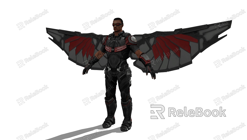 Modern game character Marvel Falcon model