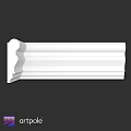 Elegant White Architectural Decorative Molding With Smooth Surface Design