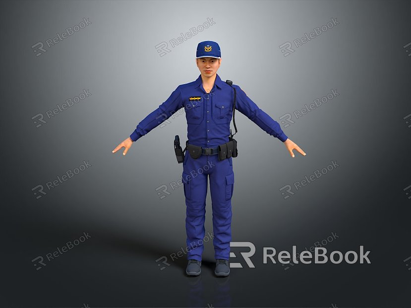 Police officers, civilian police, security, security, soldiers, soldiers, warrior figures model