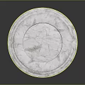 Classical Circular Marble Architectural Structure With Fluted Columns And Carved Platform Base 3d model