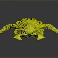 Mythical Plant Based Creature Character With Green Hair Antler Like Horns And Leafy Armor Details