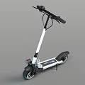White Electric Scooter With Modern Design Lightweight Frame And Durable Wheels