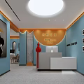 Elegant Modern Wedding Dress Shop Interior With Hanging Bridal Gowns And Display Racks