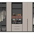 Modern Wardrobe Design With Glass Doors Interior Lighting Hanging Clothes And Storage Drawers