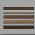 Different Types of Wooden Decorative Molding With Various Colors And Wood Grain 3d model