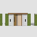 Villa Entrance Gates Collection With Different Designs And Green Hedge Surroundings