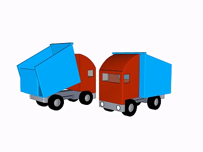 Modern toy car toy car 3d model