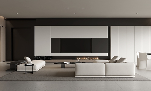 modern living room 3d model