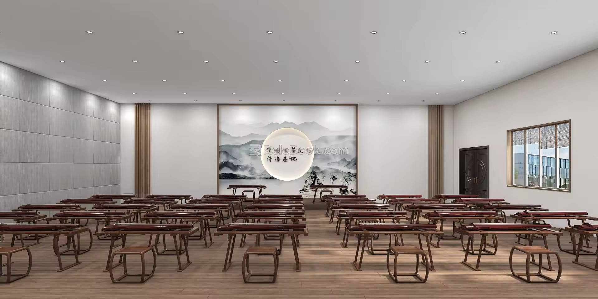 Guzheng Classroom Guzheng 3d model