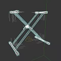 Sturdy X Shaped Folding Stand For Musical Instruments And Art Supplies