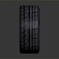 High Performance Car Tire With Detailed Tread Pattern And Modern Alloy Wheel