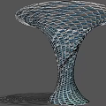 Modern Pergola With Spiral Grid Structure And Decorative Metal Frame Design