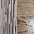 Modern Bathtub Interior With Wooden Wall Panels And Natural Texture Design