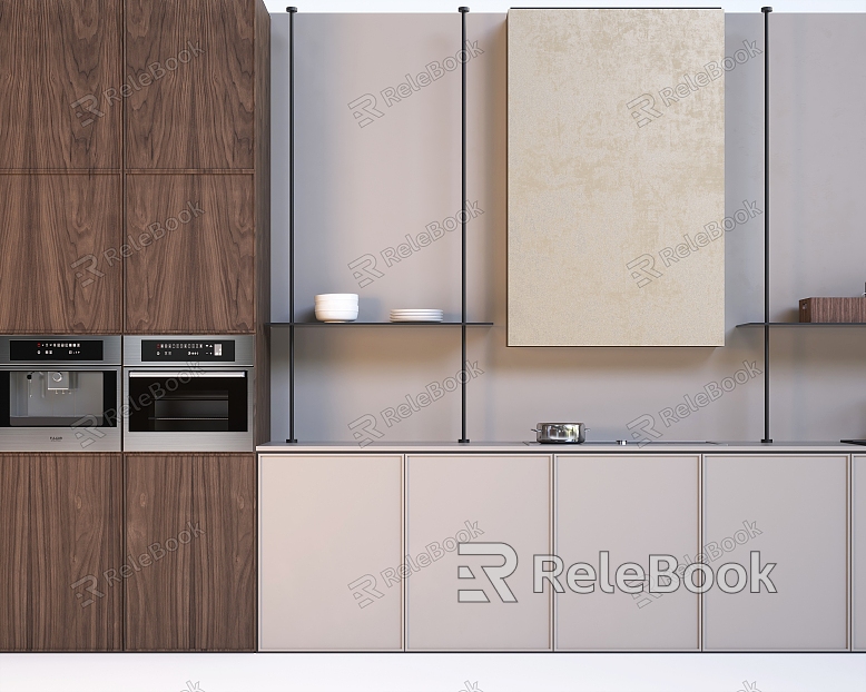 Cabinet Cabinet Kitchen High-end Cabinet-Silent Style Cabinet model