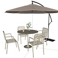 Landscape Outdoor Seat Parasol 3d model