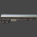 Silver Stainless Steel Tanker Truck Transport Vehicle With Large Capacity And Multiple Wheels