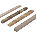 Different Types Of Wooden And Concrete Construction Components For Building Projects