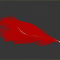 Beautiful Soft Red Feather Lightweight Daily Life Product For Home Decor