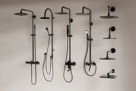 Modern Shower 3d model