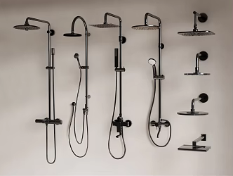 Modern Shower 3d model