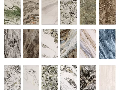 Various Decorative Wall Panels With Different Textures And Patterns For Interior Design 3d model