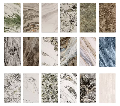 Various Decorative Wall Panels With Different Textures And Patterns For Interior Design 3d model