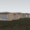 Modern Detached Villa Surrounded By Pine Trees With Wooden Exterior And Large Windows