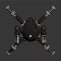 Mechanical Spider Robot Character In Sci Fi Game Movie With Multiple Legs 3d model