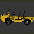 Yellow Open Top Off Road Vehicle With Black Seats And Rugged Design