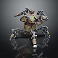 Modern Robot Warrior Mechanical Combat Police Mechanical Armor 3d model
