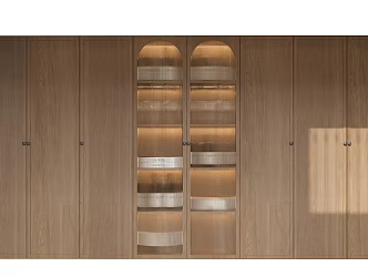 Log Decorative Cabinet Bookcase Wine Cabinet 3d model