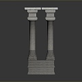 Columns Stone Columns Stone Columns Old Columns Roman Columns Roman Columns Classical Columns Greek Columns 3d model