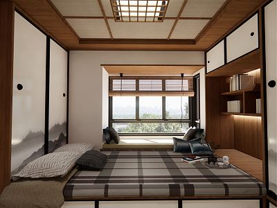 Japanese Tatami Bedroom model