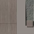 Modern Background Wall Design With Textured Panels Wood Stone And Tile Patterns 3d model