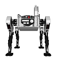 robot dog intelligent robot 3d model