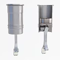 Automotive Metal Engine Pistons With Cylindrical Body And Connecting Rods