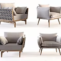 Single sofa 3d model