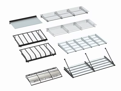 Essential Kitchen Storage Organizers With Drawer Dividers Racks And Cabinet Inserts 3d model