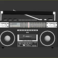 Sony Walkman Recorder Vintage Recorder Card Machine Tape Retro Recorder 3d model